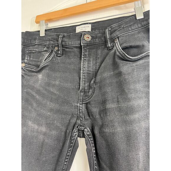 The Rising Sun MFG Co. Men's Skinny Fit Black Jeans Stretch Cotton Size 33 - Picture 3 of 10